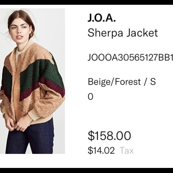 Sherpa jacket perfect for spring or fall - Picture 1 of 5